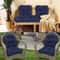 Premium Garden Patio Rattan Chair Cushion With Thick Waterproof Soft Padding 7
