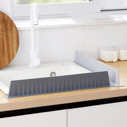 premium silicone sink splash guard & countertop water blocker