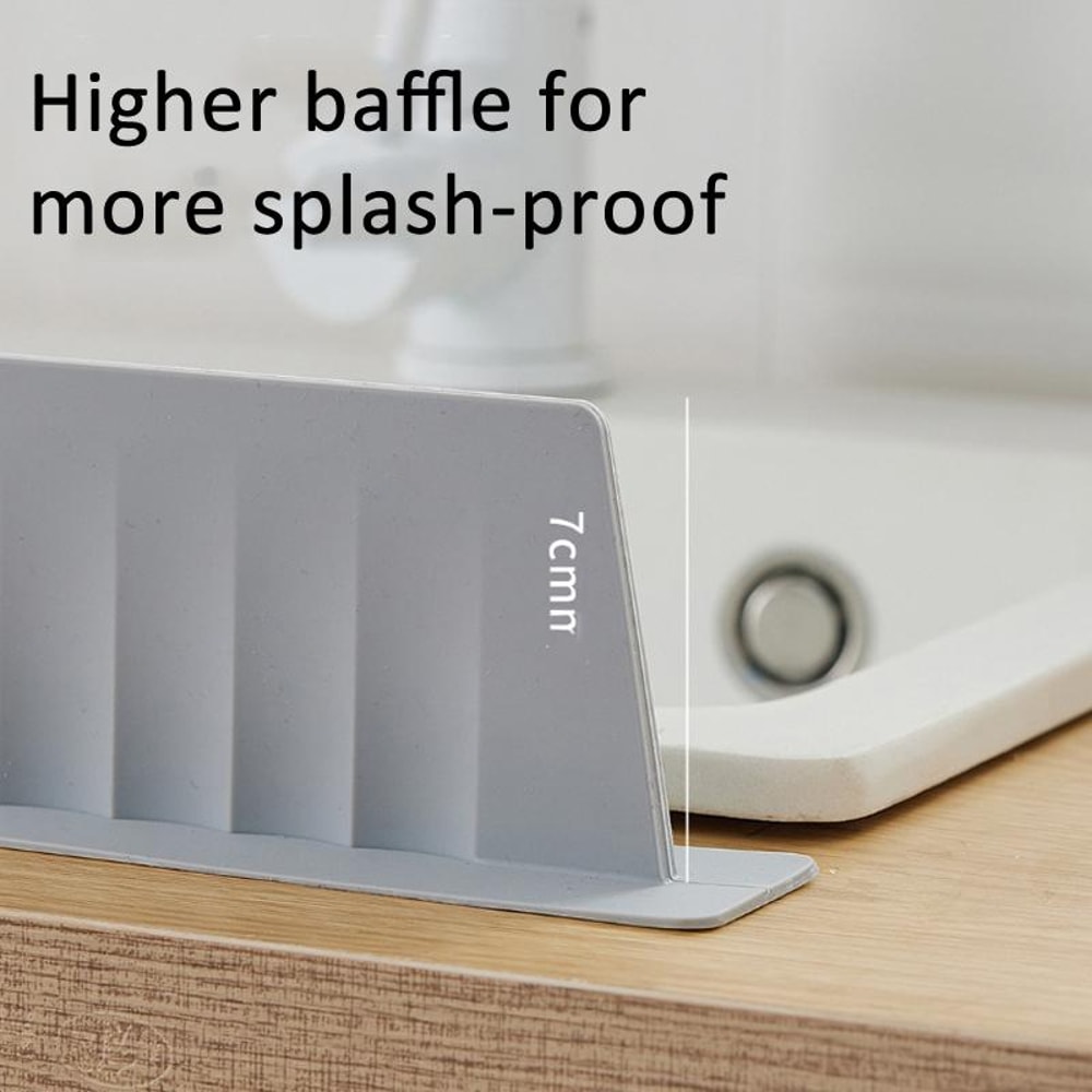 Premium Silicone Sink Splash Guard Countertop Water Blocker 3
