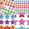 1500pcs Colorful Glitter Star Stickers for Crafts & Party Decor