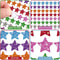 1500pcs Colorful Glitter Star Stickers for Crafts & Party Decor