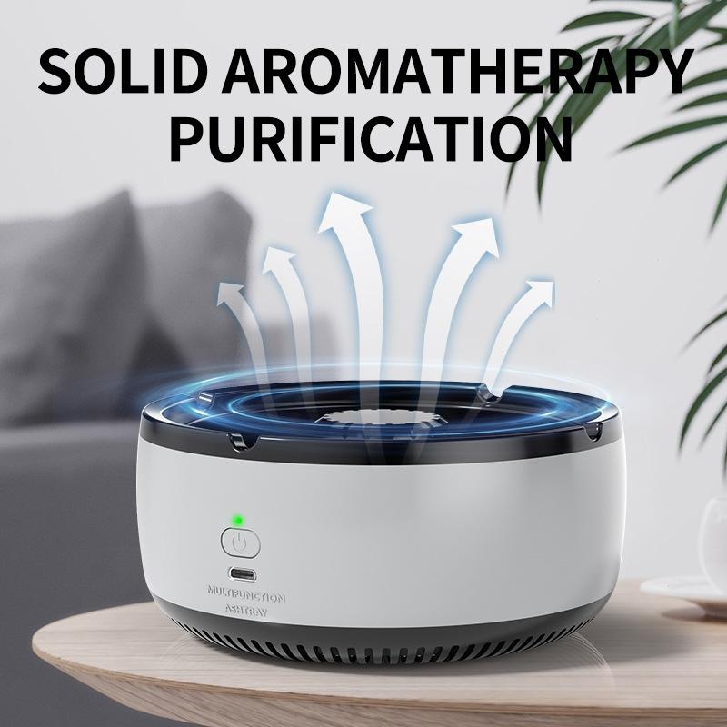 Portable Car Air Purifier Rechargeable Ashtray For Smoke Removal 11
