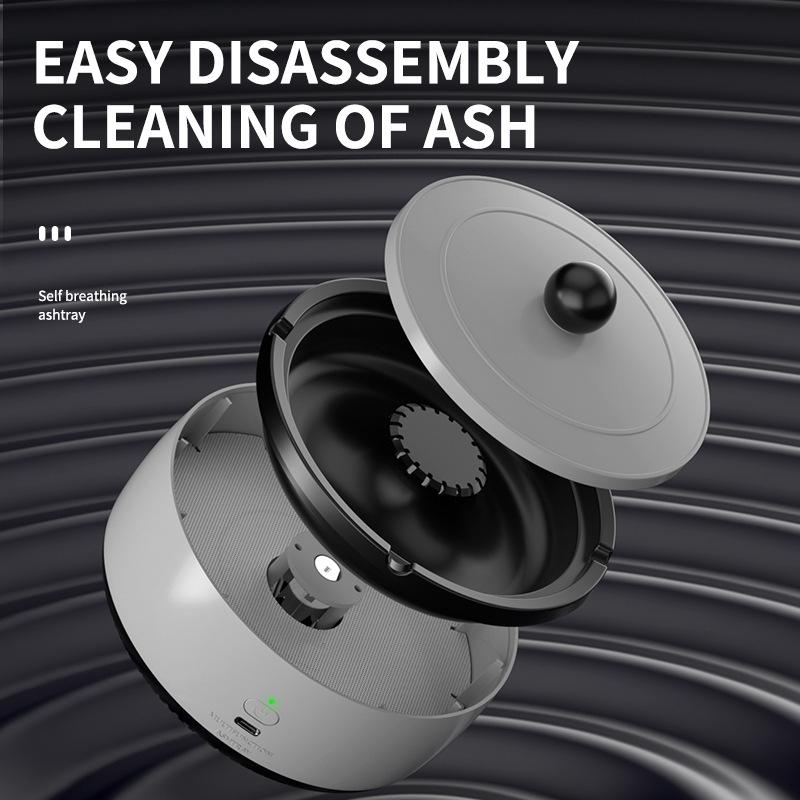 Portable Car Air Purifier Rechargeable Ashtray For Smoke Removal 3