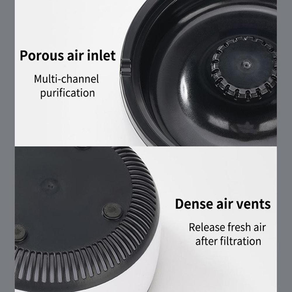 Portable Car Air Purifier Rechargeable Ashtray For Smoke Removal 5