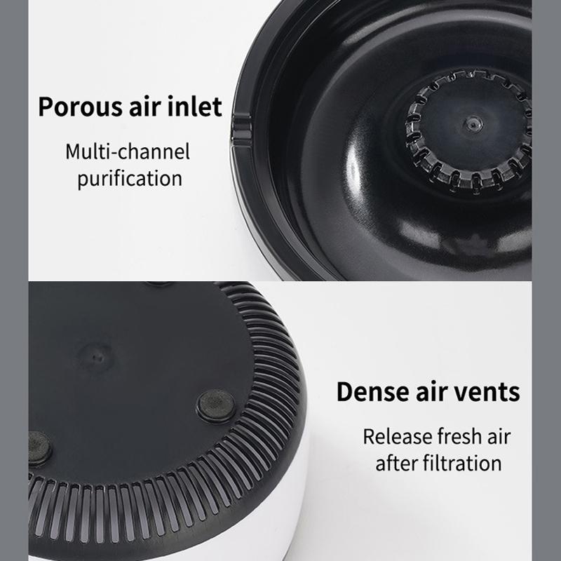 Portable Car Air Purifier Rechargeable Ashtray For Smoke Removal 5