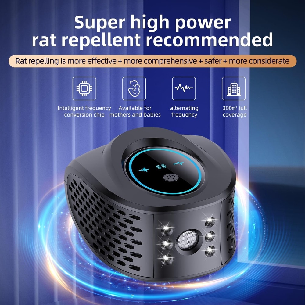 Multifunctional Ultrasonic LED Pest Repeller For Home Garden 4