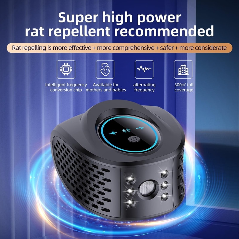Multifunctional Ultrasonic LED Pest Repeller For Home Garden 4