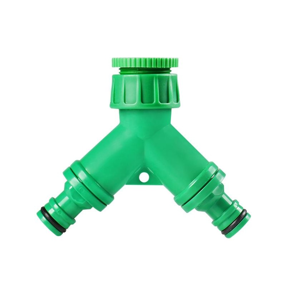 Heavy Duty Garden Hose Splitter With Quick Connect Hose Valve And Dual Shut Off Control 1