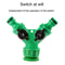 Heavy Duty Garden Hose Splitter With Quick Connect Hose Valve And Dual Shut Off Control 3