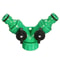 Heavy Duty Garden Hose Splitter With Quick Connect Hose Valve And Dual Shut Off Control 6