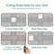 Premium Cuttable Silicone Sink Mat Dish Drainer Pad For Kitchen Cabinets 7