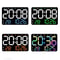 Smart LED Digital Wall Clock With Temperature Display Auto Dimming Silent Alarm 1