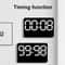 Smart LED Digital Wall Clock With Temperature Display Auto Dimming Silent Alarm 4