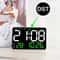 Smart LED Digital Wall Clock With Temperature Display Auto Dimming Silent Alarm 5