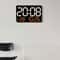 Smart LED Digital Wall Clock With Temperature Display Auto Dimming Silent Alarm 7