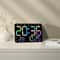 Smart LED Digital Wall Clock With Temperature Display Auto Dimming Silent Alarm 0