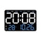 Smart LED Digital Wall Clock With Temperature Display Auto Dimming Silent Alarm 9