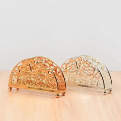 vintage metal paper towel holder for kitchen countertop & dining table decor