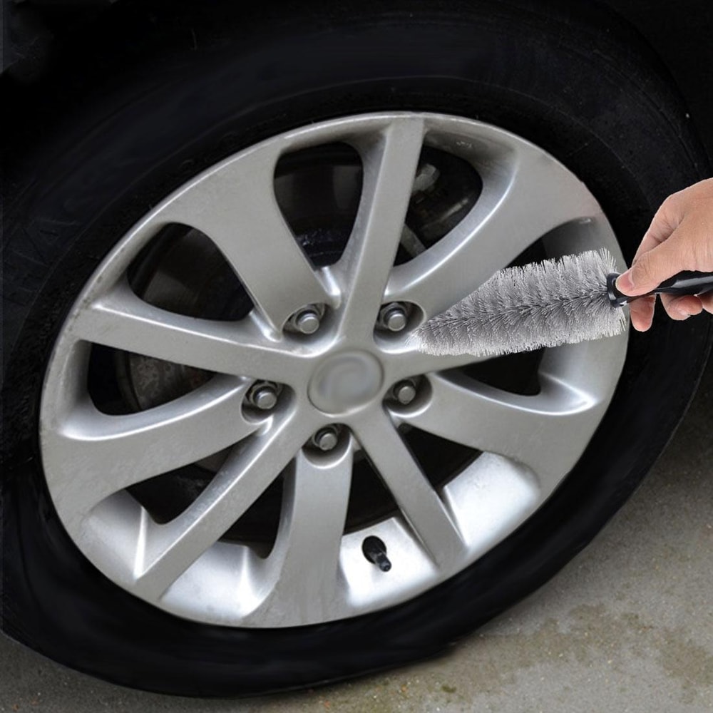Portable Wheel Cleaning Brush For Car Tires Rims Motorcycle Hubs 8