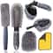 Premium Car Cleaning Brush Set With Tire Scrub Gloves For Wheels Dashboard Interior Detailing 5