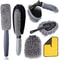 Premium Car Cleaning Brush Set With Tire Scrub Gloves For Wheels Dashboard Interior Detailing 6
