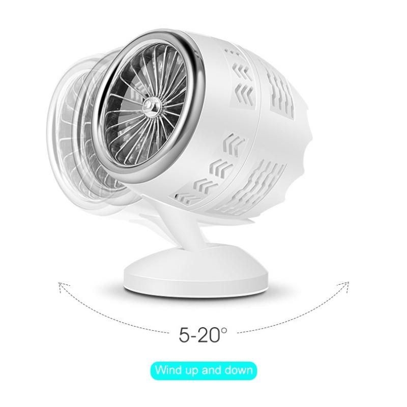 Portable USB Desk Fan Air Circulation Cooler With Quiet 2Speed Adjustable Cooling 1