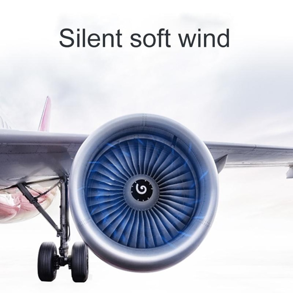 Portable USB Desk Fan Air Circulation Cooler With Quiet 2Speed Adjustable Cooling 3