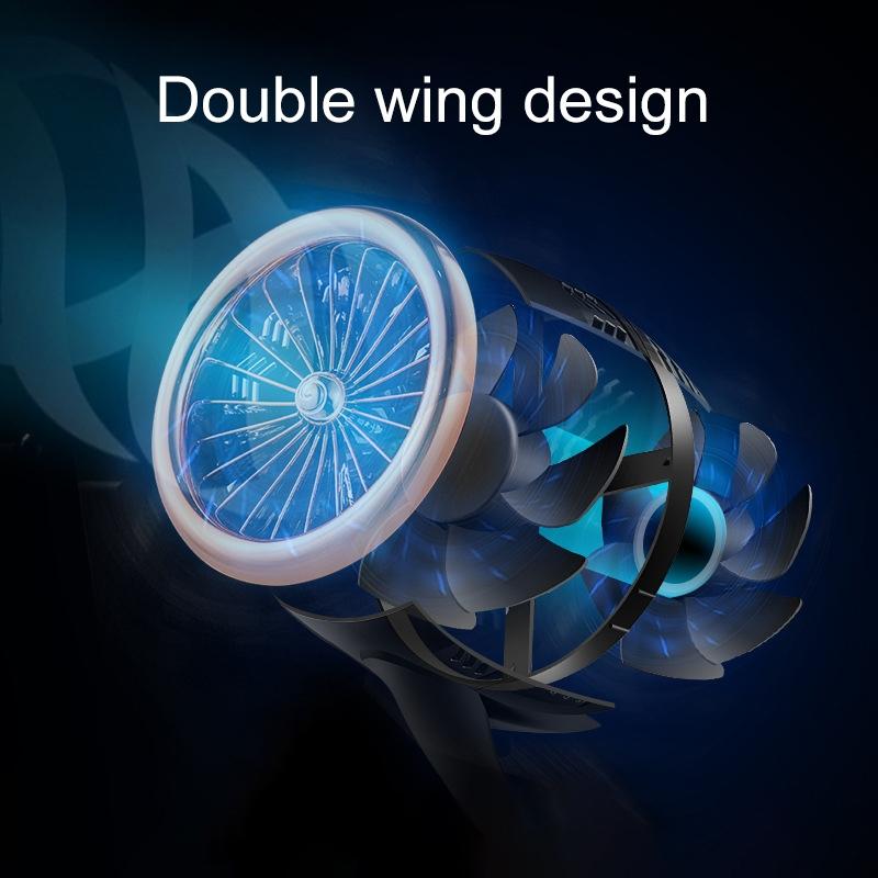 Portable USB Desk Fan Air Circulation Cooler With Quiet 2Speed Adjustable Cooling 6