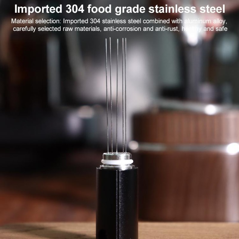Triangular Mini Espresso Distribution Tool Portable Stainless Steel Coffee Needle Tool for Baristas