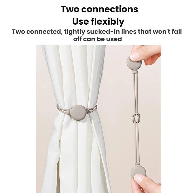 Magnetic Silicone Cable Organizer Straps Reusable Cord Holder Set 2PCS