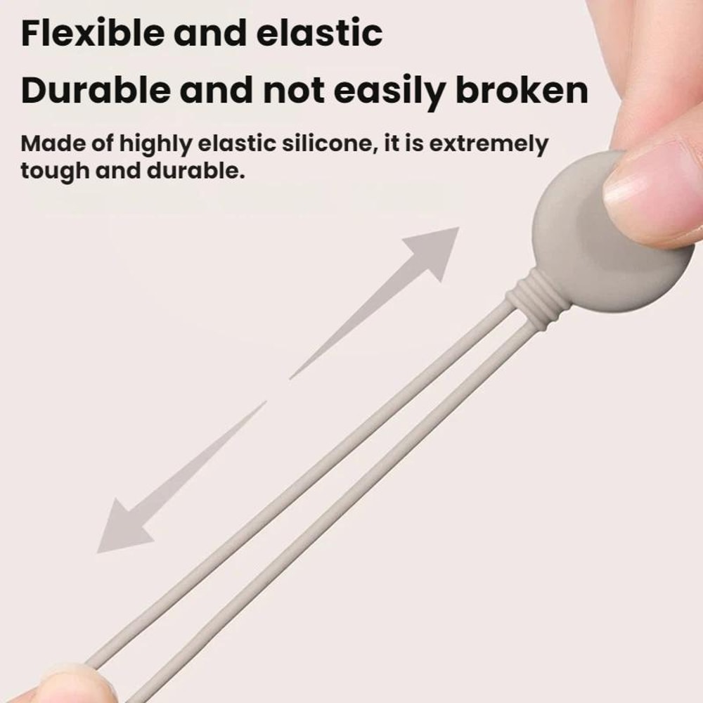 Magnetic Silicone Cable Organizer Straps Reusable Cord Holder Set 2PCS