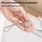 Magnetic Silicone Cable Organizer Straps Reusable Cord Holder Set 2PCS