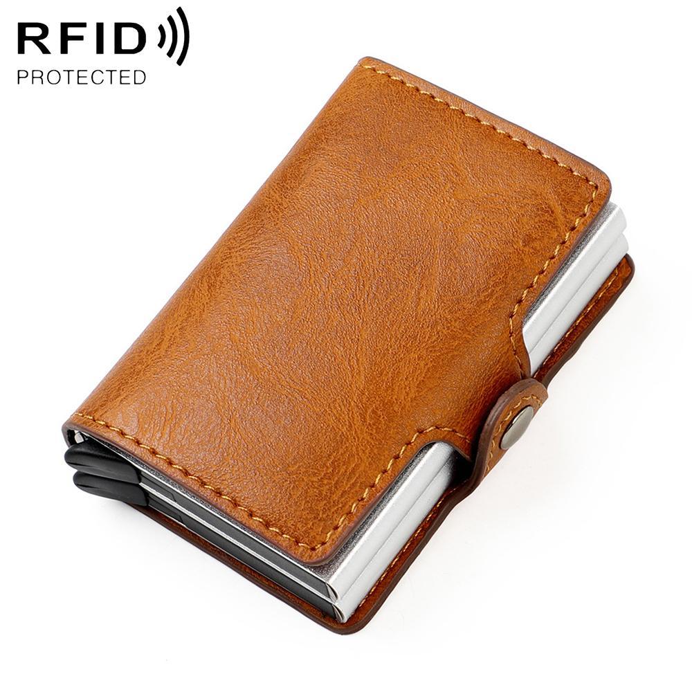 Crazy Horse RFID Aluminum Wallet Card Holder For Men And Women 13