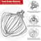 11-Wire Stainless Steel Whisk Attachment for KitchenAid 7 Quart Bowl-Lift Stand Mixer