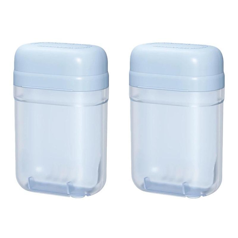 Travel Drain Soap Box with Lid 2pcs Portable Soap Container for Bathroom and Camping