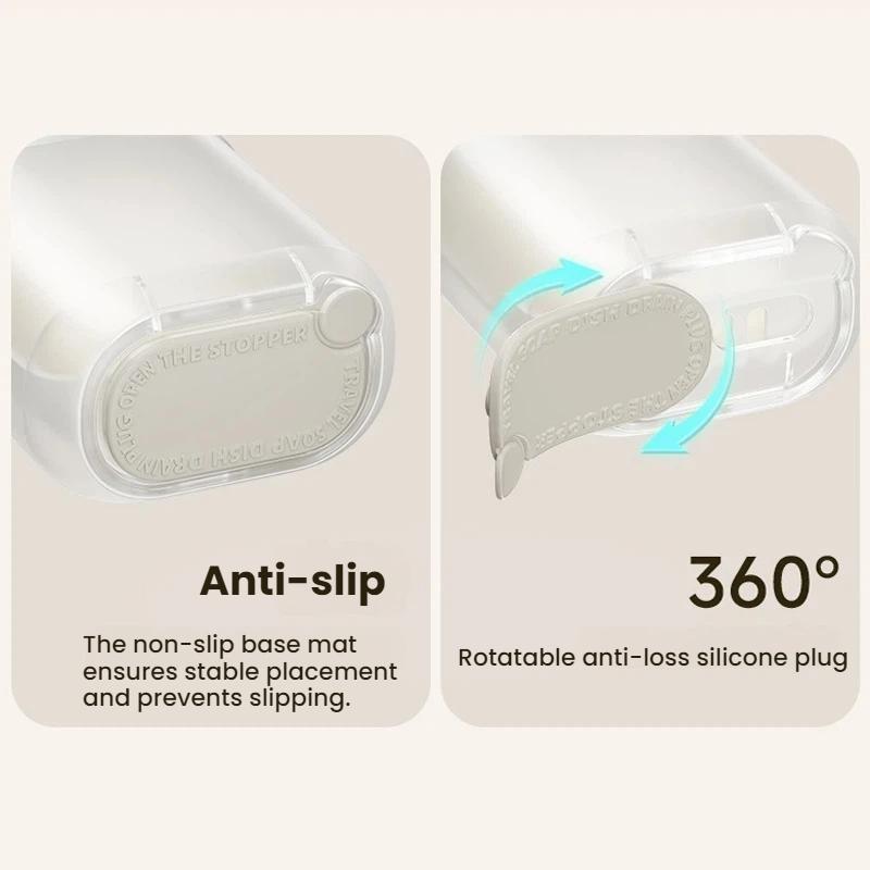 Travel Drain Soap Box with Lid 2pcs Portable Soap Container for Bathroom and Camping