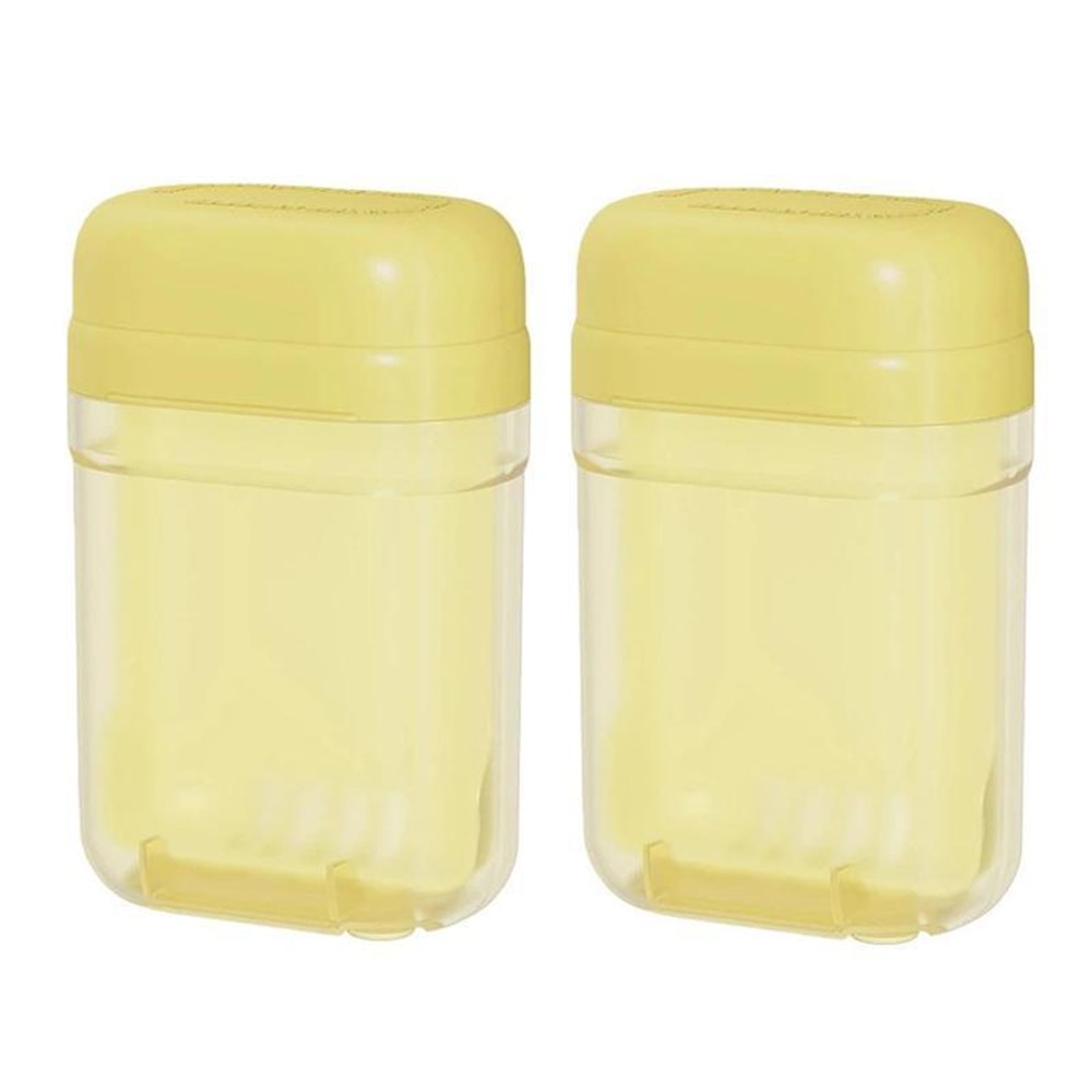Travel Drain Soap Box with Lid 2pcs Portable Soap Container for Bathroom and Camping