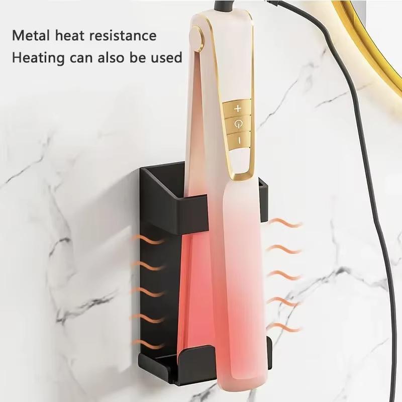 Heat Resistant Curling Iron Holder Wall Mount With Cord Organizer For Hot Hair Tools 2