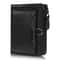 Vintage Leather Slim Wallet For Men With Card Holder Wallet Zipper Coin Pocket Multi Card Slots 0