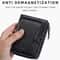 Vintage Leather Slim Wallet For Men With Card Holder Wallet Zipper Coin Pocket Multi Card Slots 4