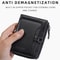 Vintage Leather Slim Wallet For Men With Card Holder Wallet Zipper Coin Pocket Multi Card Slots 4