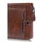 Vintage Leather Slim Wallet For Men With Card Holder Wallet Zipper Coin Pocket Multi Card Slots 9