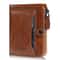 Vintage Leather Slim Wallet For Men With Card Holder Wallet Zipper Coin Pocket Multi Card Slots 10