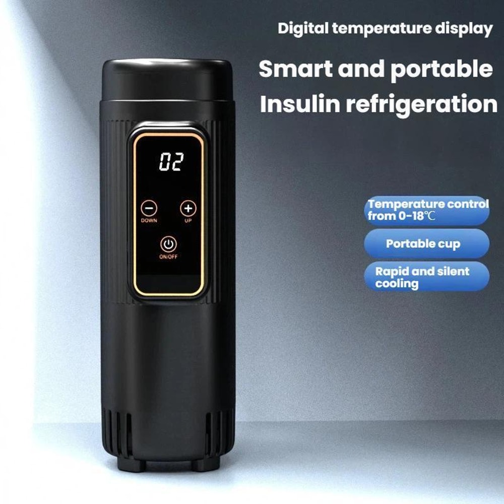 Portable Insulin Cooler Travel Case Mini Medication Fridge With Temperature Control 1