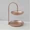 Elegant Two Tier Serving Tray Decorative Wrought Iron Dessert Stand For Home And Parties 7