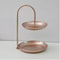 Elegant Two Tier Serving Tray Decorative Wrought Iron Dessert Stand For Home And Parties 7