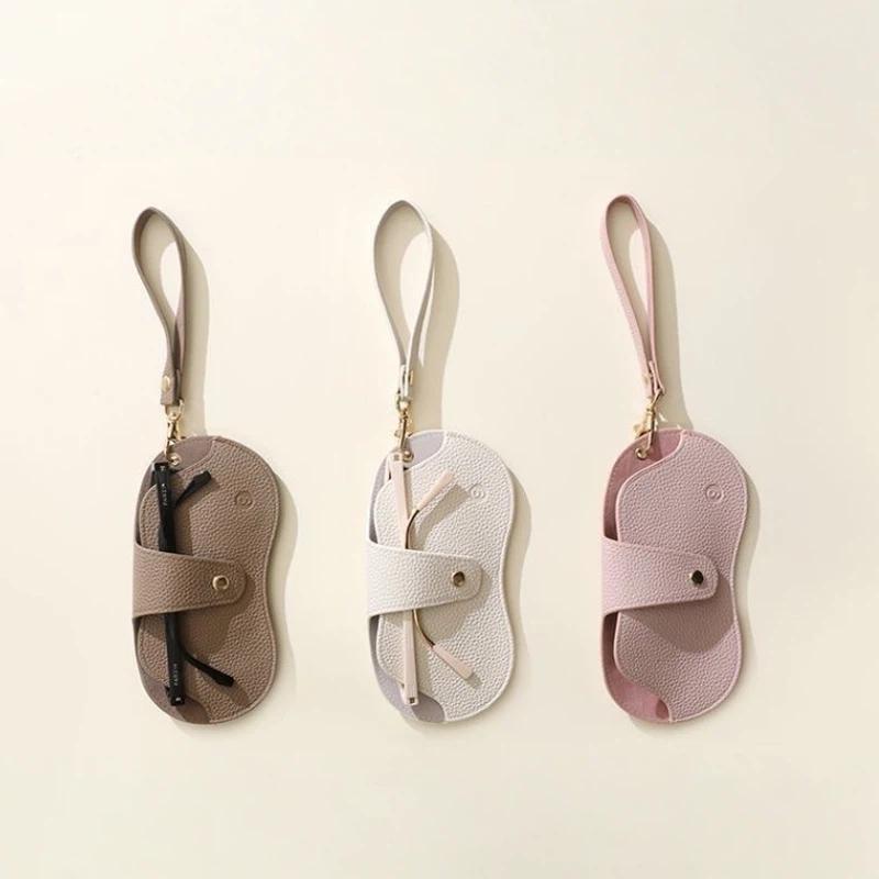 PU Leather Glasses Case With Hanging Strap For Sunglasses Eyewear 1