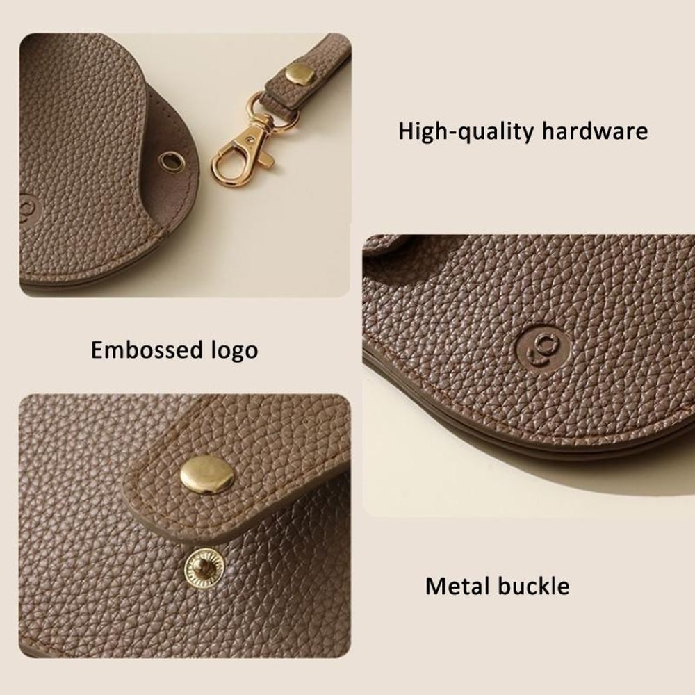 PU Leather Glasses Case With Hanging Strap For Sunglasses Eyewear 4