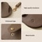 PU Leather Glasses Case With Hanging Strap For Sunglasses Eyewear 4