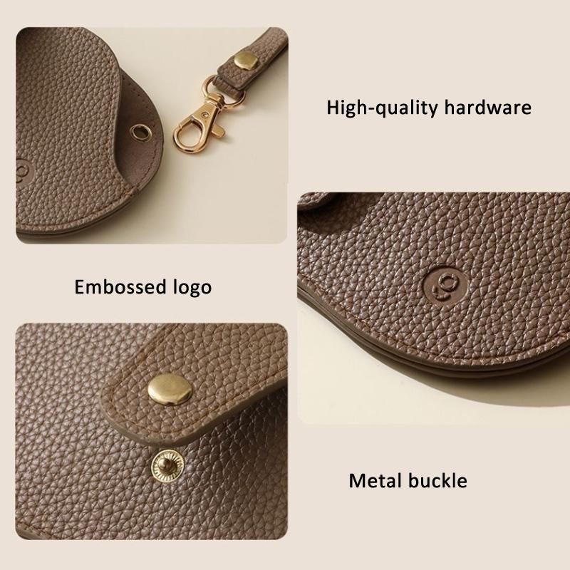 PU Leather Glasses Case With Hanging Strap For Sunglasses Eyewear 4